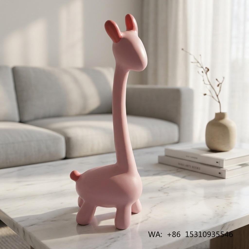 Crafting Resin - Umweltfreundliche Maßgefertigte Willkommens-Dekofigur, Cartoon-Hirsch-Statue im Kunstharz-Stil,