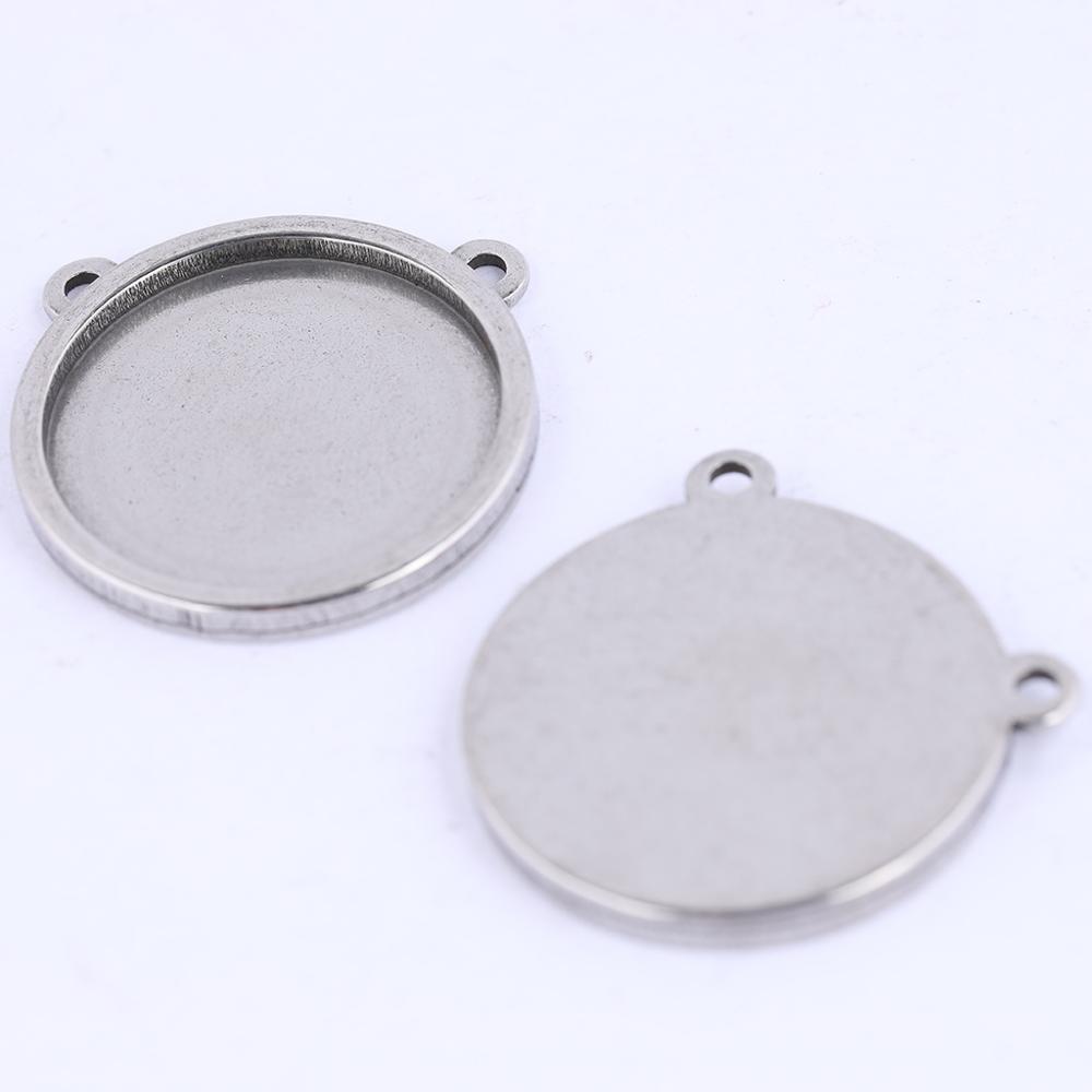 Bezels Set Pendant - 5 stücke blank cabochon basis 16mm