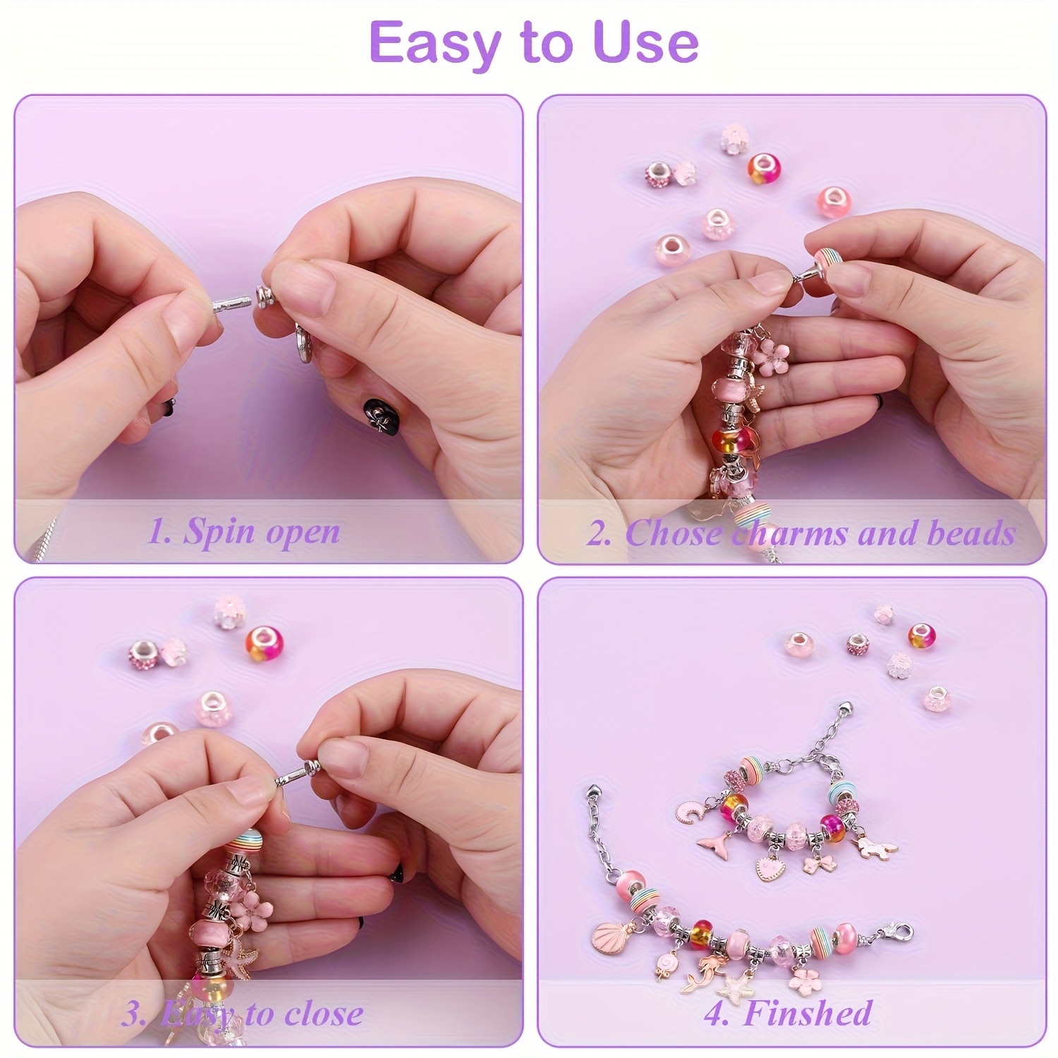 68-teiliges Perlen-Set mit vio – Resin Crafts Diy Bewertung und Preis
